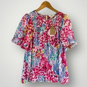 Umgee Multicolor Floral Blouse